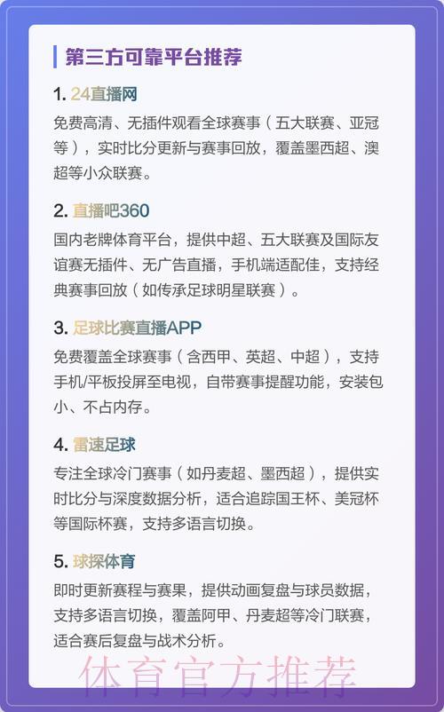 世界杯免费直播软件精选推荐